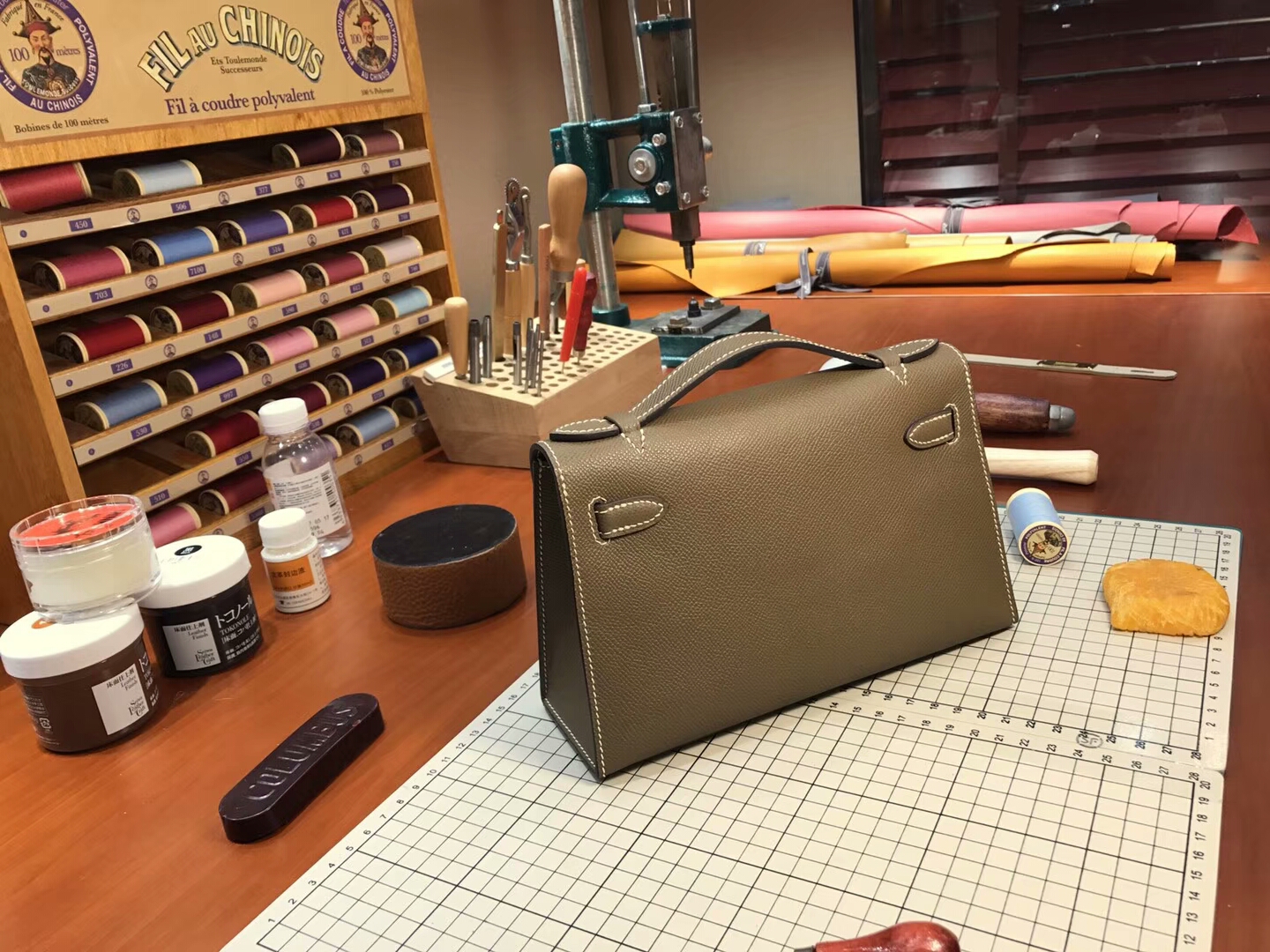 HERMES 爱马仕 迷你凯莉 MiniKelly ck18 大象灰 etoupe银扣 全球发售