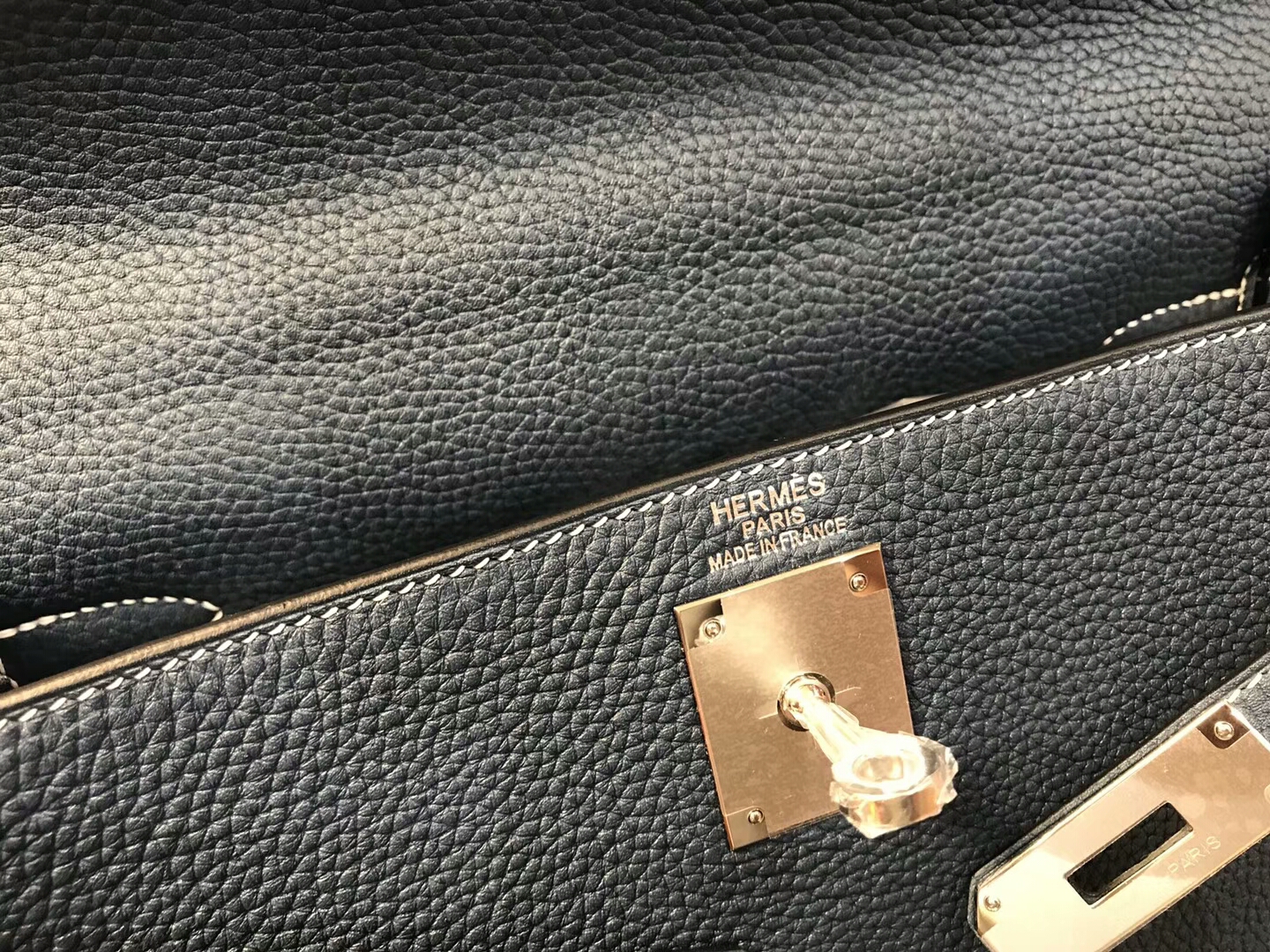 CKN7 风暴蓝 Blue Tempete HERMES 爱马仕 Kelly 28CM Togo皮 纯手工蜡线 法国TR级别的进口皮料 配全套专柜包装发票