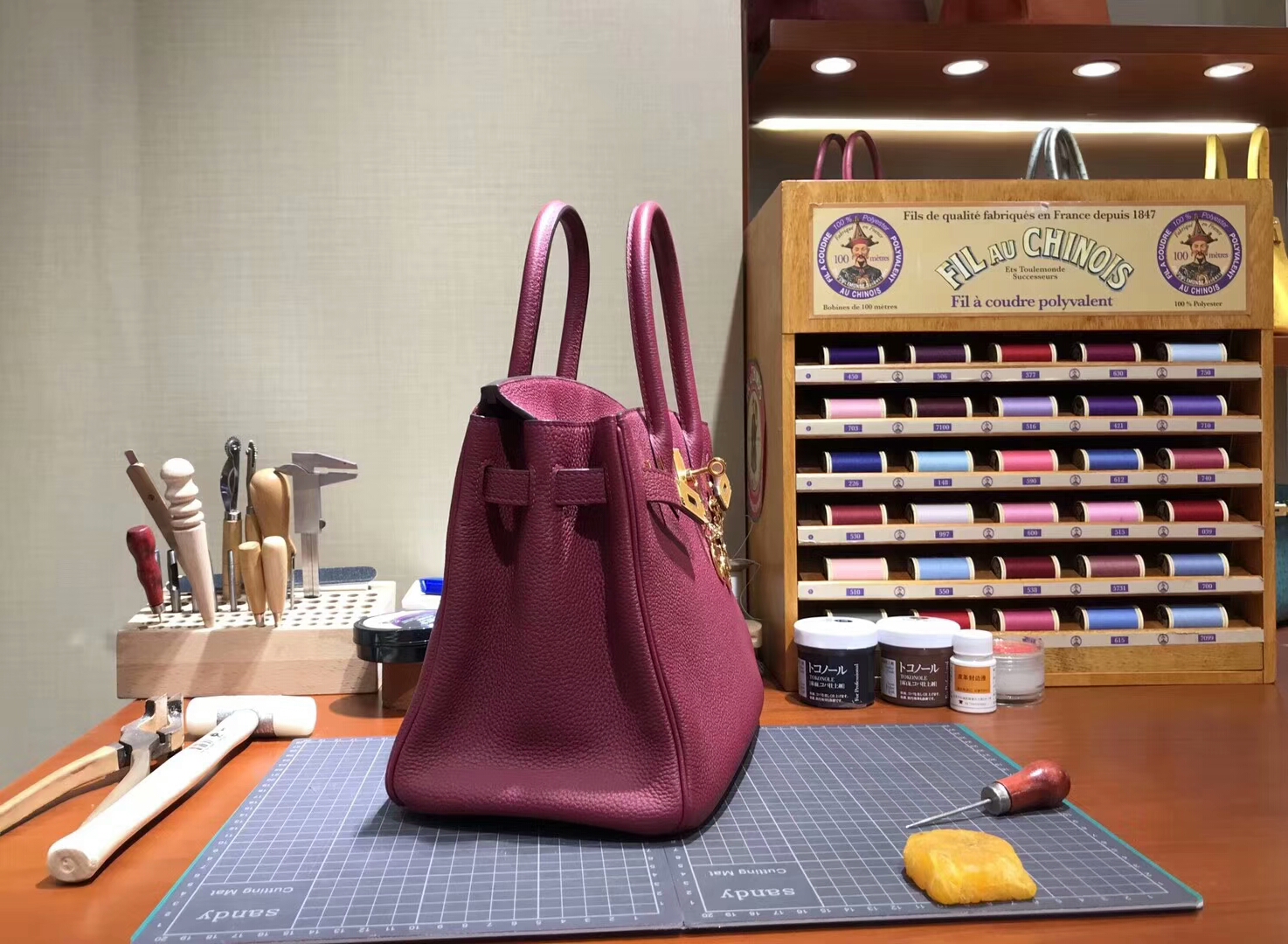 Ruby 宝石红 B5  爱马仕 HERMES 铂金包 Birkin 30cm 配全套专柜原版包装 全球发售