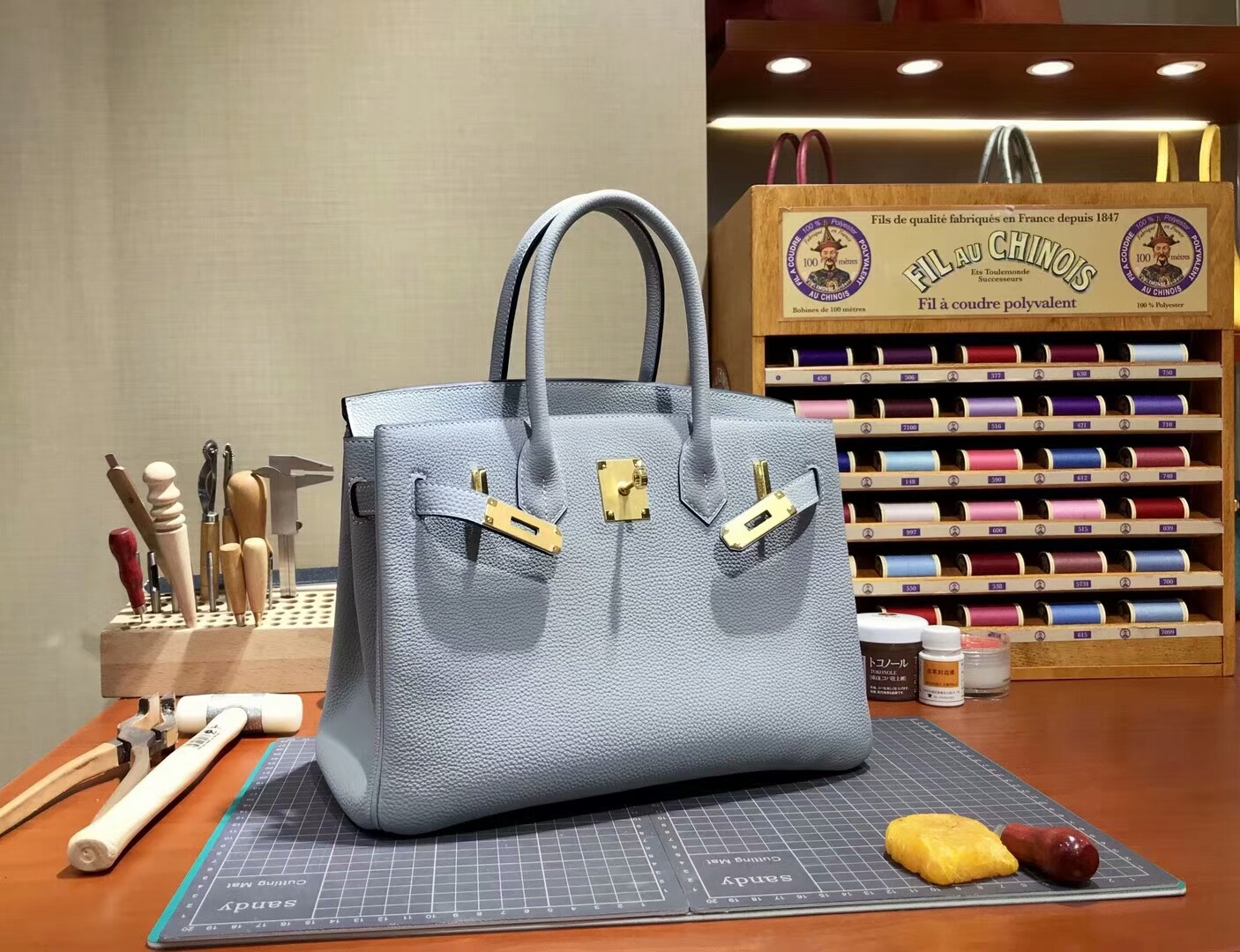 爱马仕 HERMES 铂金包 Birkin 30cm 配全套专柜原版包装 全球发售 海鸥灰 4z gris mouette