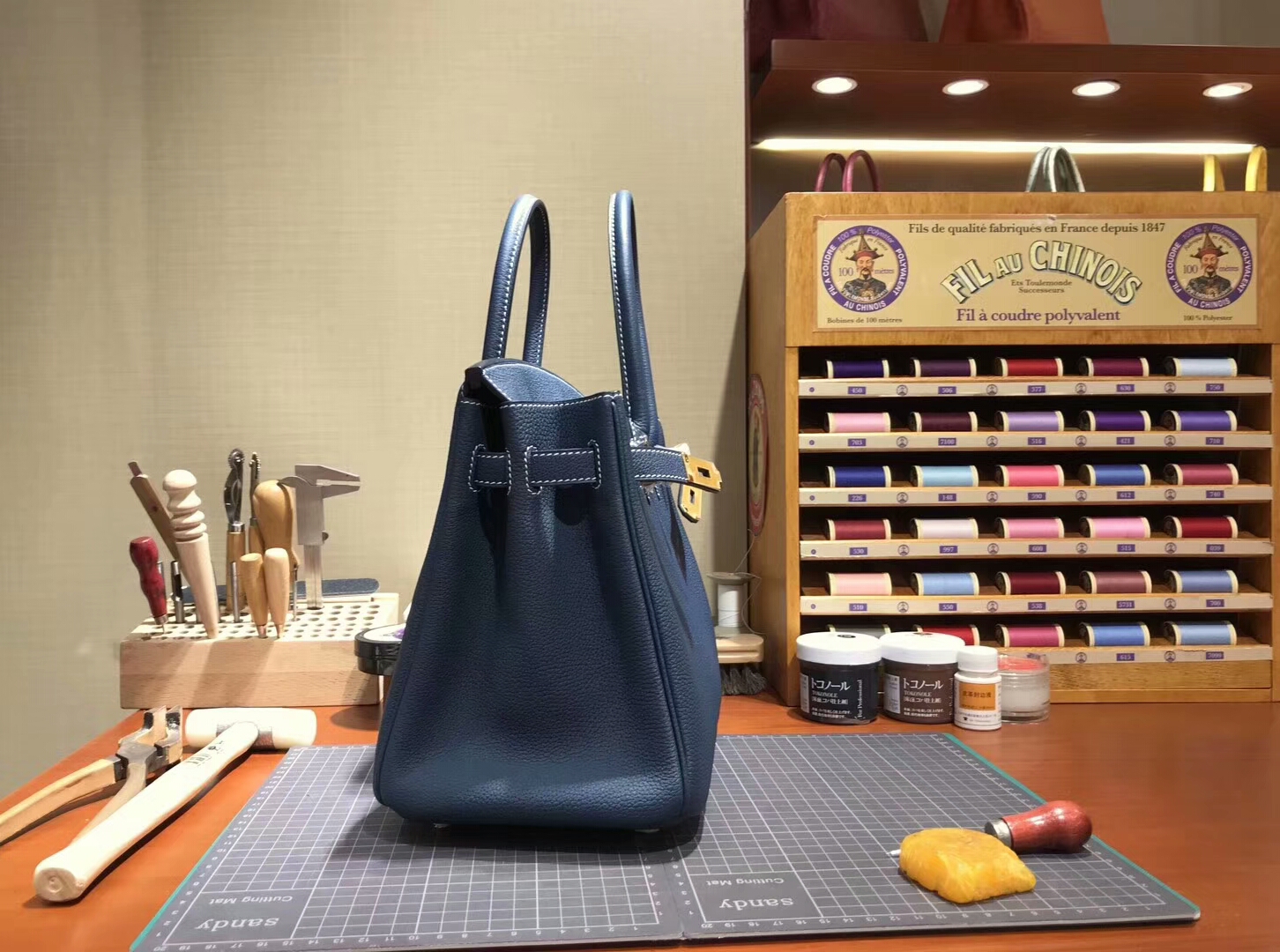 爱马仕 HERMES 铂金包 Birkin 30cm 配全套专柜原版包装 全球发售 2Z午夜蓝 Blue Nuit