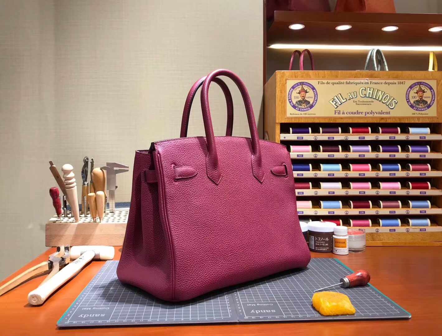 Ruby 宝石红 B5  爱马仕 HERMES 铂金包 Birkin 30cm 配全套专柜原版包装 全球发售
