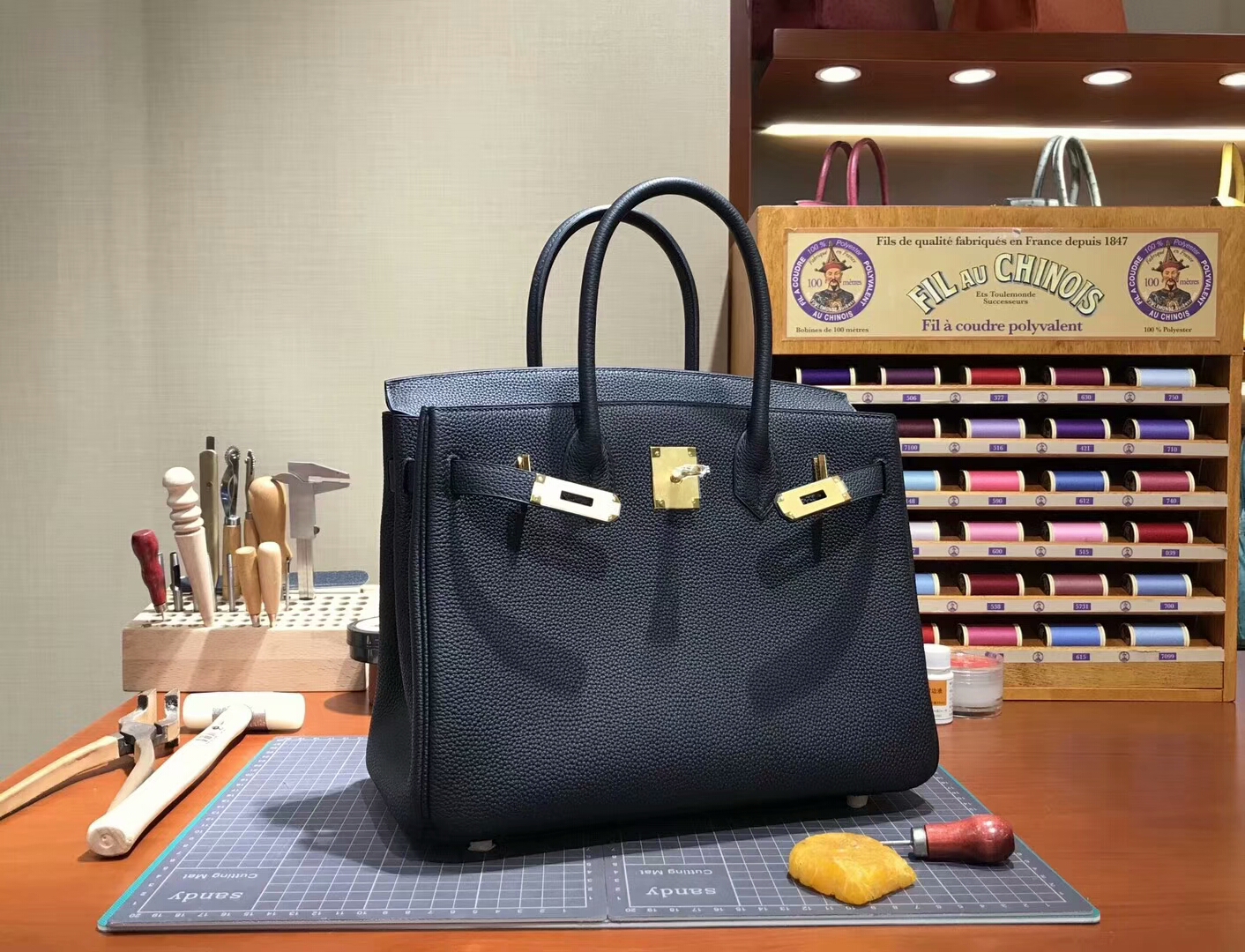 爱马仕 HERMES 铂金包 Birkin 30cm 配全套专柜原版包装 全球发售 BLACK 黑色
