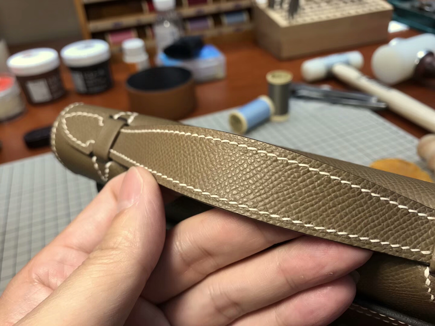 HERMES 爱马仕 迷你凯莉 MiniKelly ck18 大象灰 etoupe银扣 全球发售