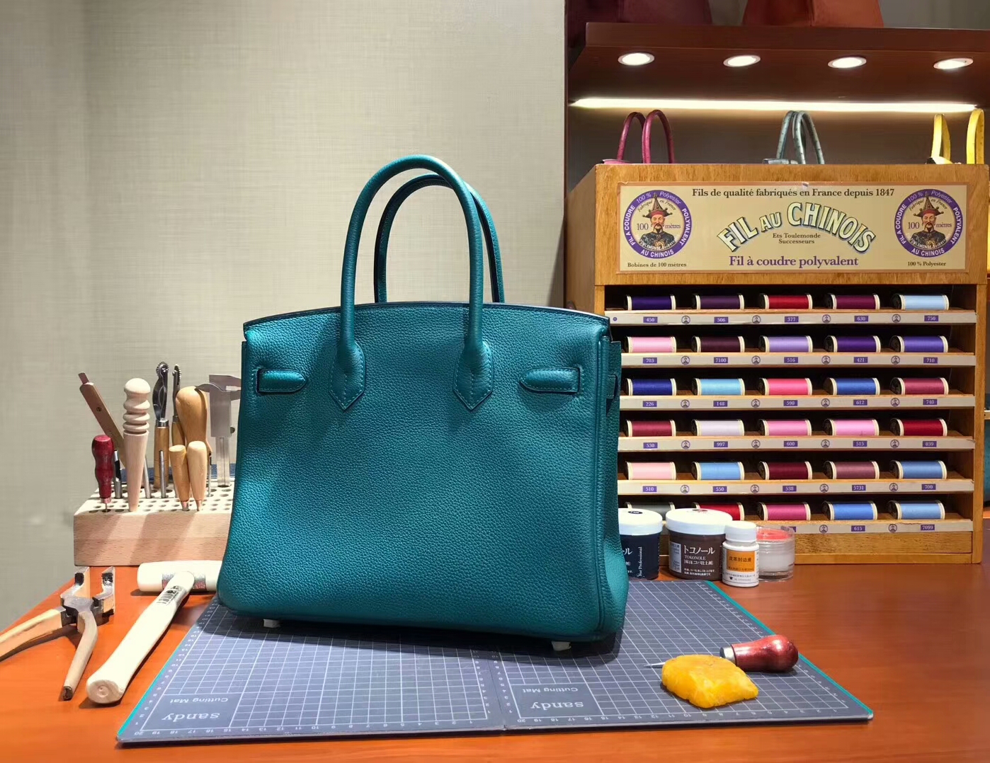 爱马仕 HERMES 铂金包 Birkin 30cm 配全套专柜原版包装 全球发售 6Q翡翠绿 Vert Emeraude