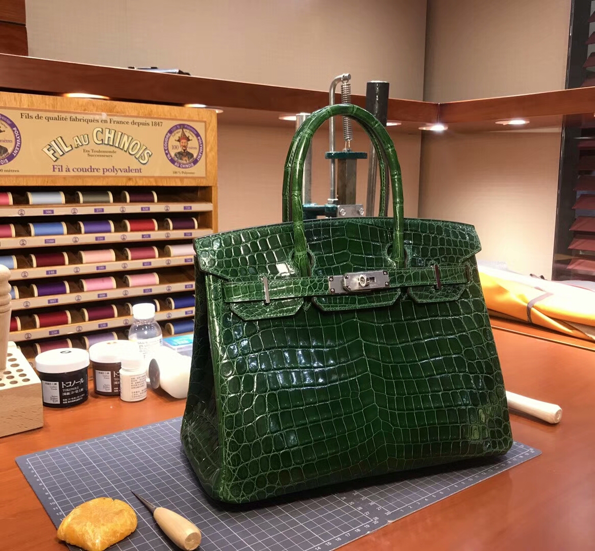 CK67 Vert Fonce 祖母绿 爱马仕 HERMES 铂金包 Birkin 配全套专柜原版包装 全球发售