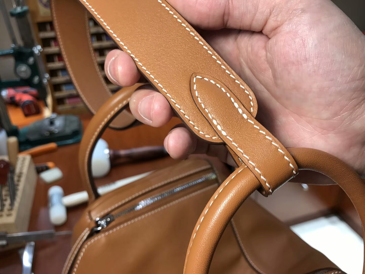 Evercolour ck37 金棕 爱马仕 HERMES Lindy 26/30cm 银扣 配全套专柜原版包装