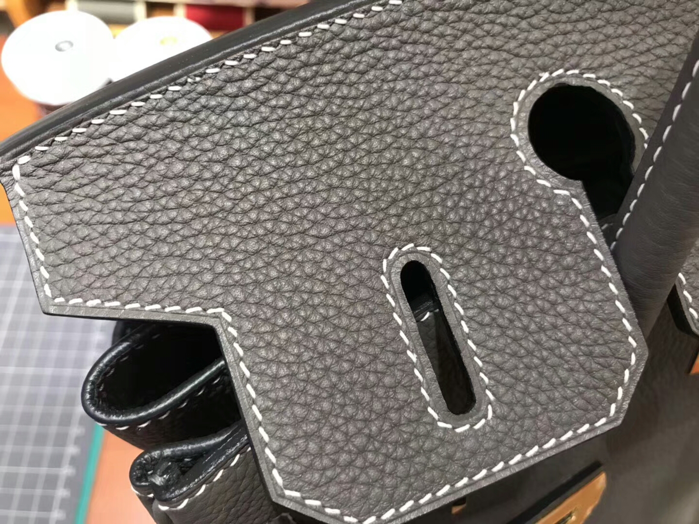 爱马仕 HERMES 铂金包 Birkin 30cm 配全套专柜原版包装 全球发售8M巴黎银河灰 Gris paris 