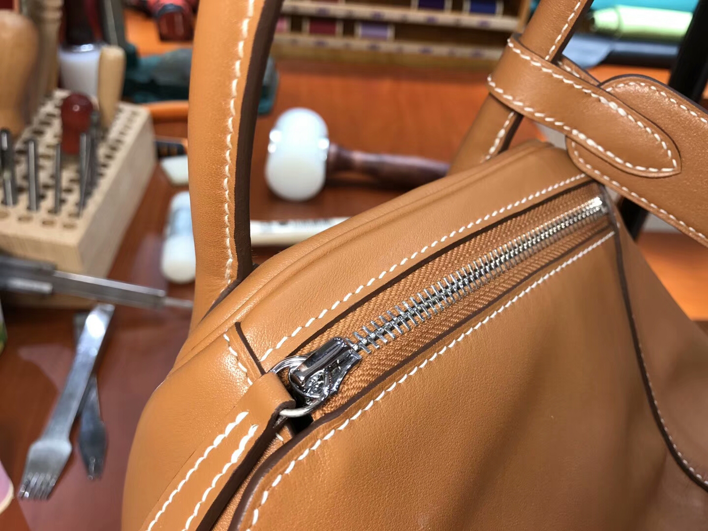 Evercolour ck37 金棕 爱马仕 HERMES Lindy 26/30cm 银扣 配全套专柜原版包装