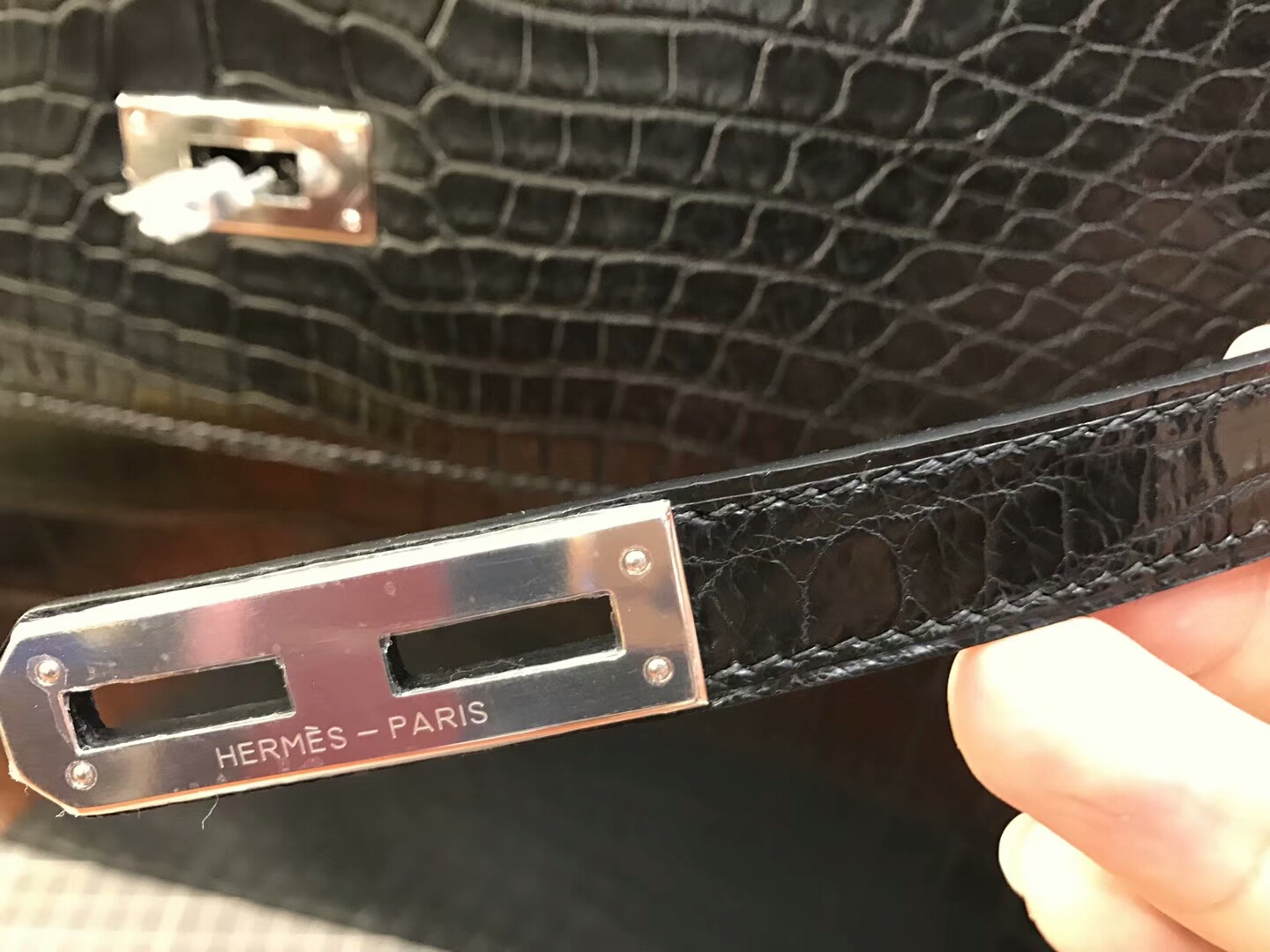 HERMES 爱马仕 男士公文包 亚光 黑色 现货系列 配全套专柜原版包装 银扣