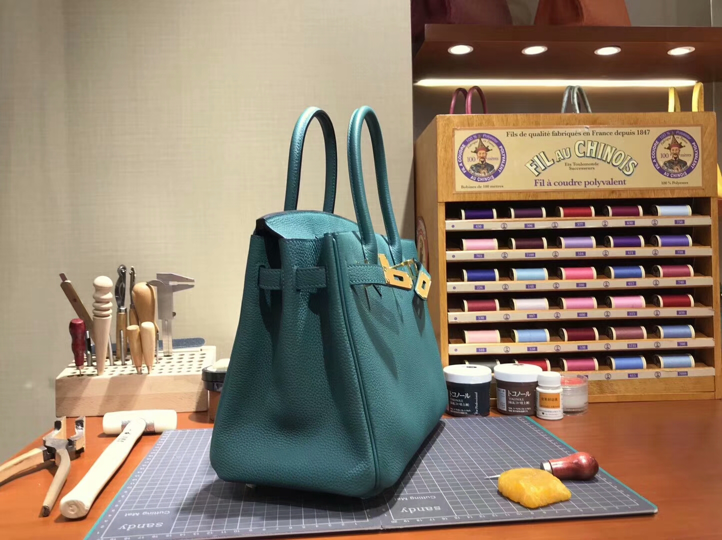 爱马仕 HERMES 铂金包 Birkin 30cm 配全套专柜原版包装 全球发售 6Q翡翠绿 Vert Emeraude