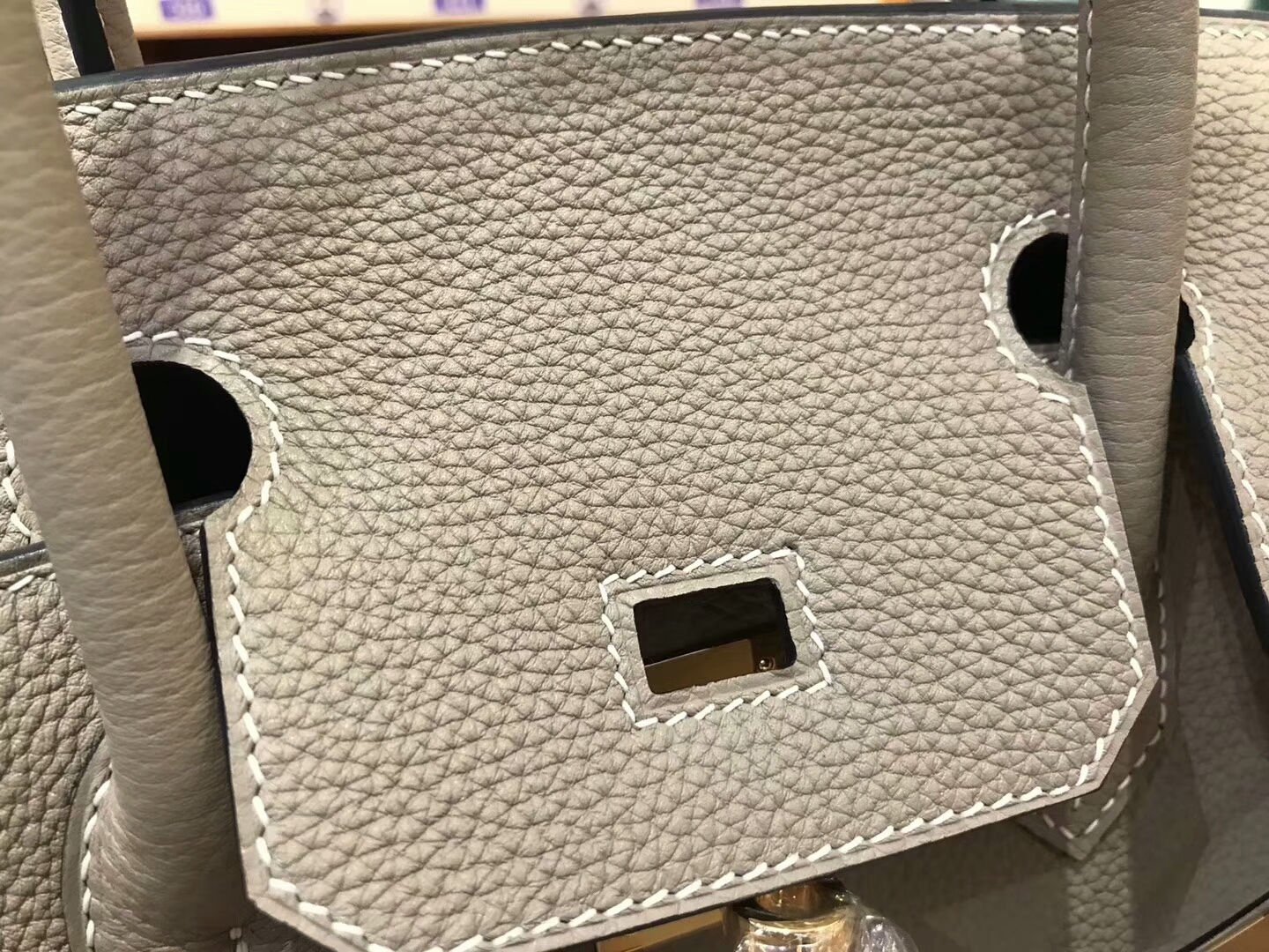 爱马仕 HERMES 铂金包 Birkin 30cm 配全套专柜原版包装 全球发售 8F锡器灰 Etain
