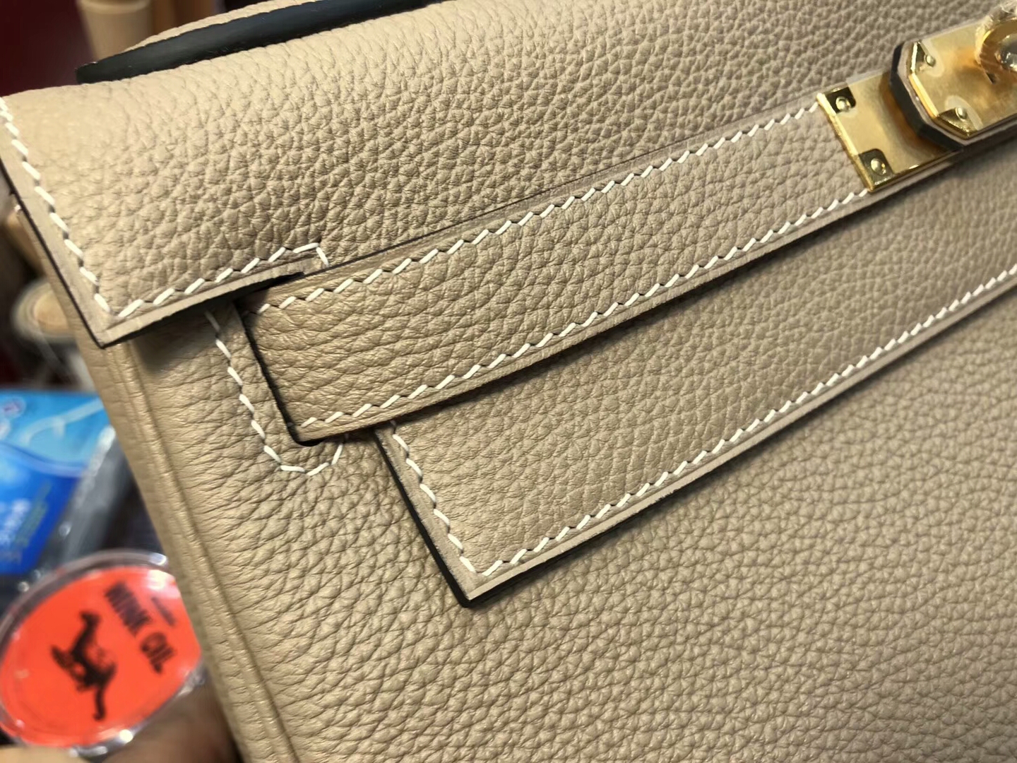 HERMES 爱马仕 大象灰 ck18 etoupe Togo皮 纯手工蜡线 法国TR级别的进口皮料 配全套专柜包装发票