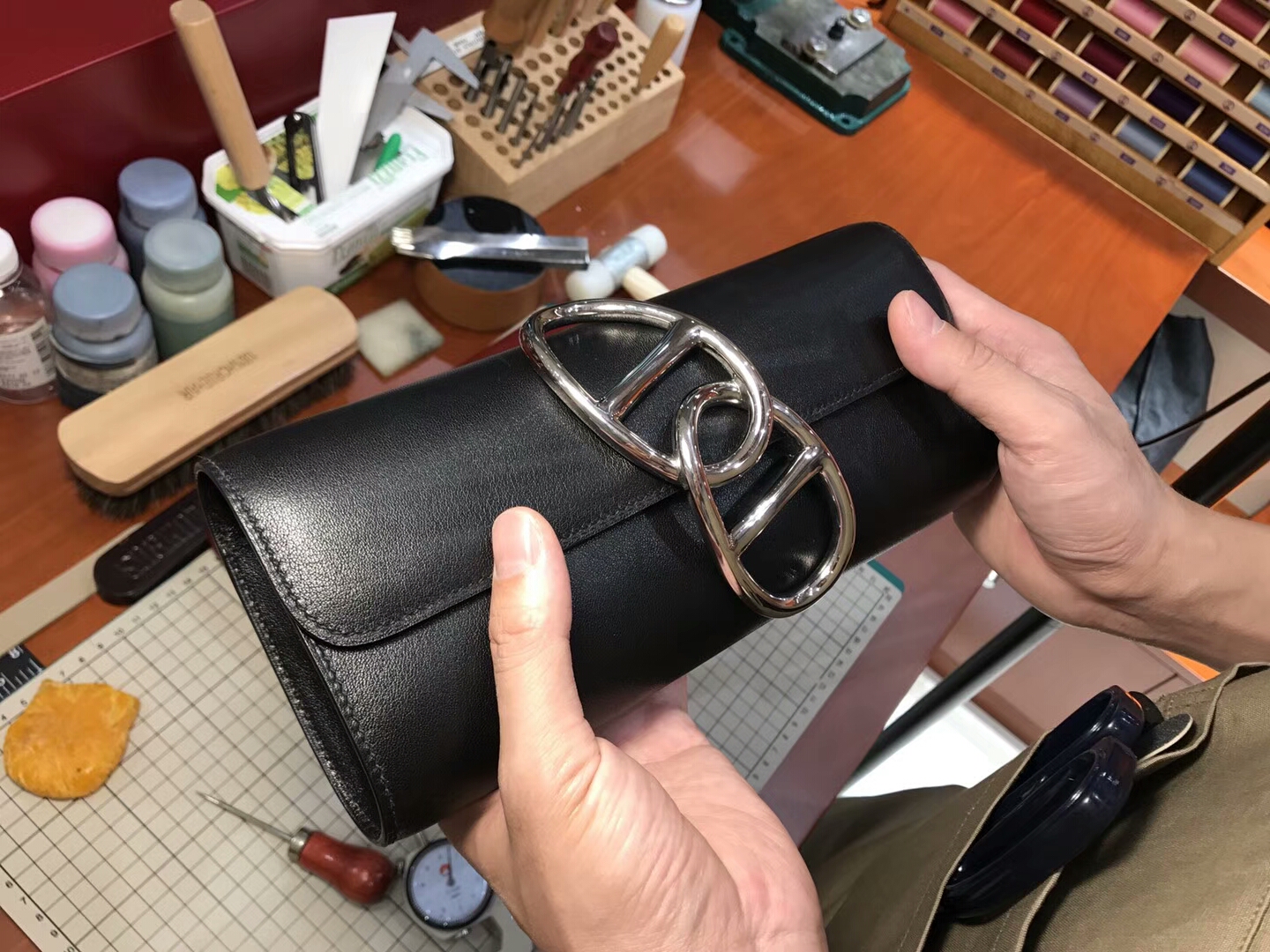 Egee Clutch 猪鼻子手拿包 BLACK 黑色 HERMES 爱马仕 配全套专柜原版包装 全球发售