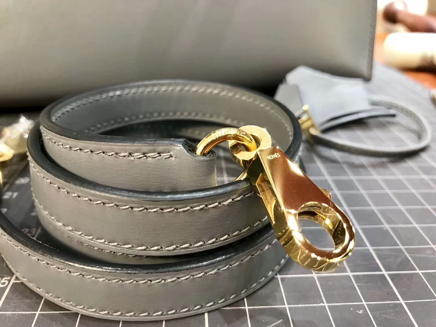 R2 玛瑙蓝 Blue Agate HERMES 爱马仕 Kelly 28CM 现货系列 配全套专柜原版包装