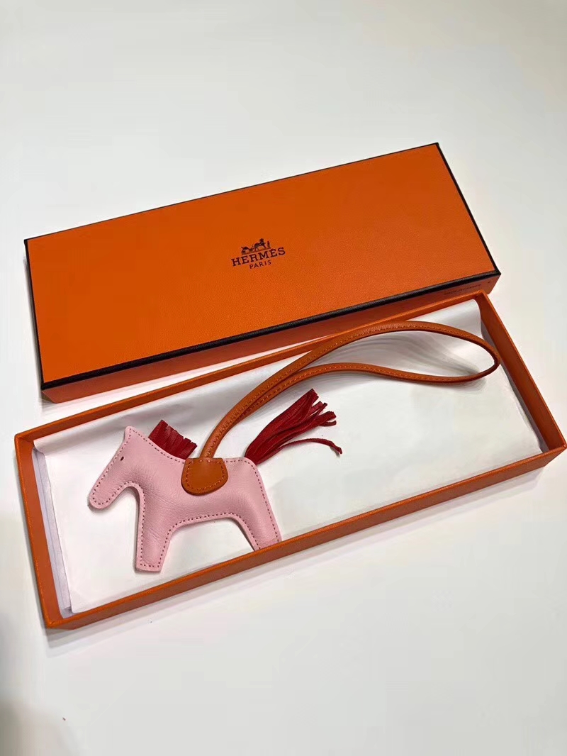 HERMES 爱马仕 手工定制 小马挂饰 现货  rose sakura 水粉色 3q s5 番茄红 rouge tomate 走线清晰 百搭挂件