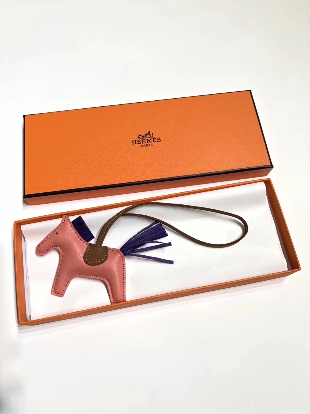 HERMES 爱马仕 手工定制 小马挂饰 现货 rose sakura 水粉色 3q 9G Amethyste 水晶紫 走线清晰 百搭挂件