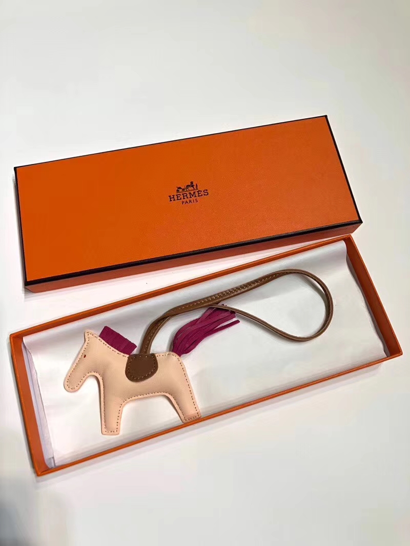 HERMES 爱马仕 手工定制 小马挂饰 现货 3q 水粉 5c violet 紫罗兰  走线清晰 百搭挂件