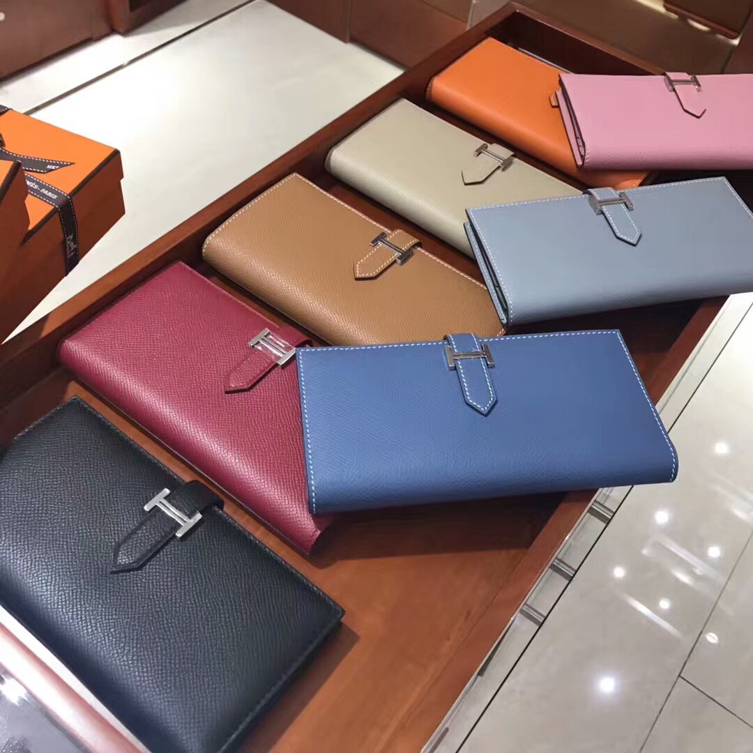 HERMES 爱马仕Bearn 长款H扣钱包 配全套专柜原版包装 全球发售
