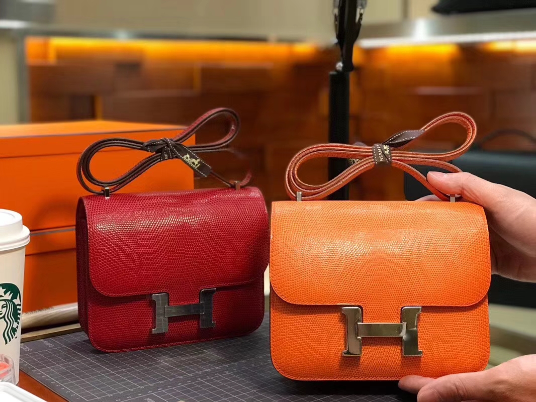 Hermes 爱马仕 空姐包 Constance 蜥蜴皮 定制15-20天发货 配全套专柜原版包装