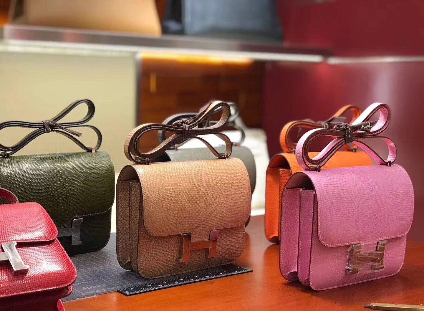 Hermes 爱马仕 空姐包 Constance 蜥蜴皮 定制15-20天发货 配全套专柜原版包装