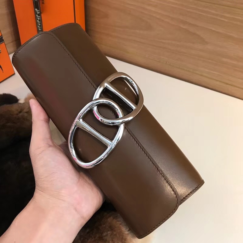 Egee Clutch 猪鼻子手拿包 大象灰 Etoupe CK18  HERMES 爱马仕 配全套专柜原版包装 全球发售