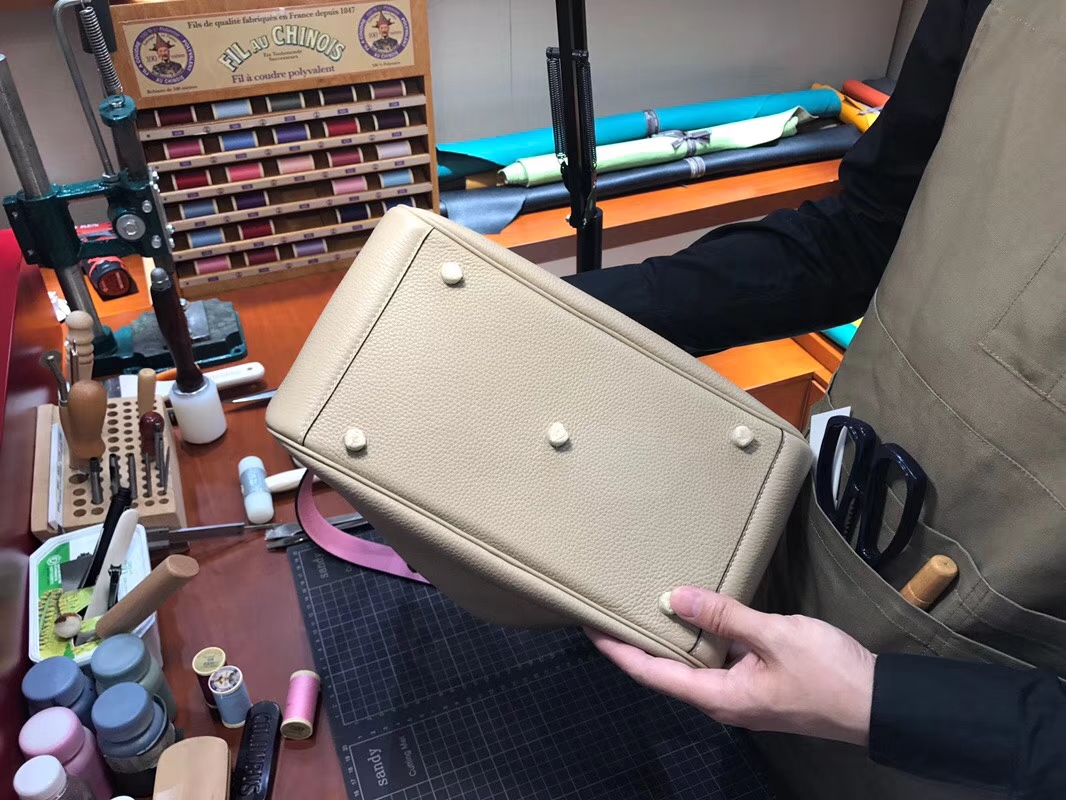 HERMES Lindy 26cm 30cm Clemence 81斑鸠灰Gris Tourterelle拼5P樱花粉