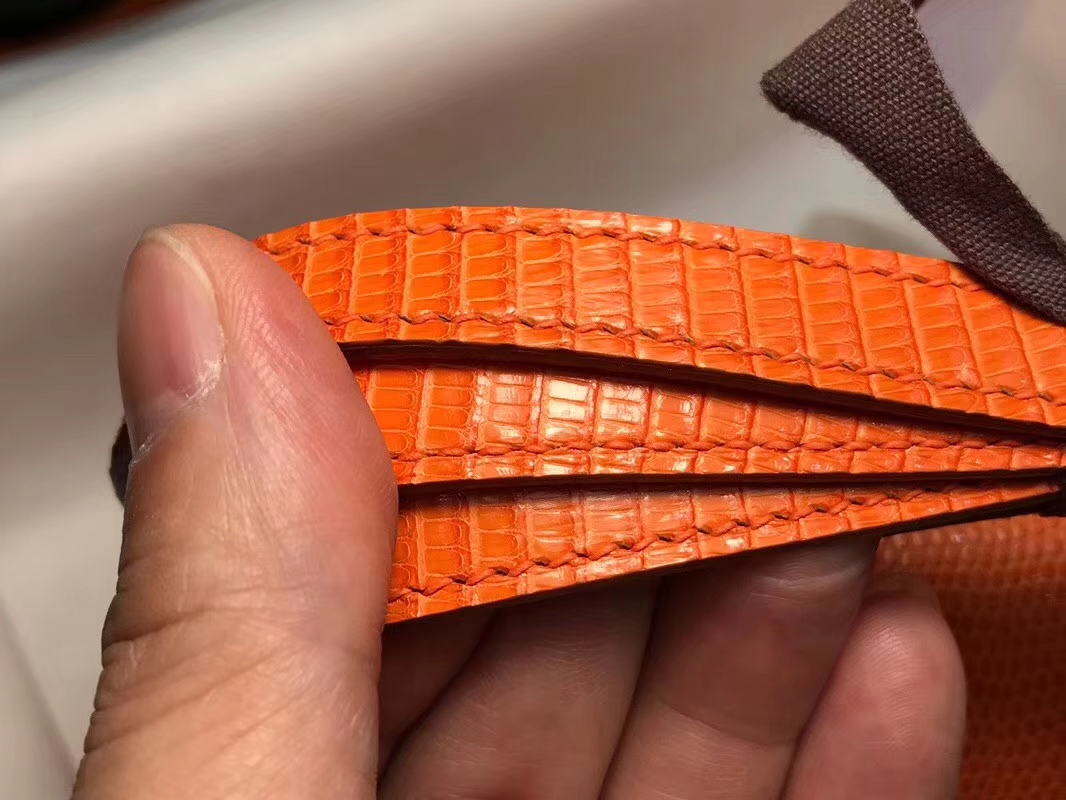 Hermes 爱马仕 空姐包 Constance 蜥蜴皮 经典橙色 CK93 Orange 定制15-20天发货 配全套专柜原版包装
