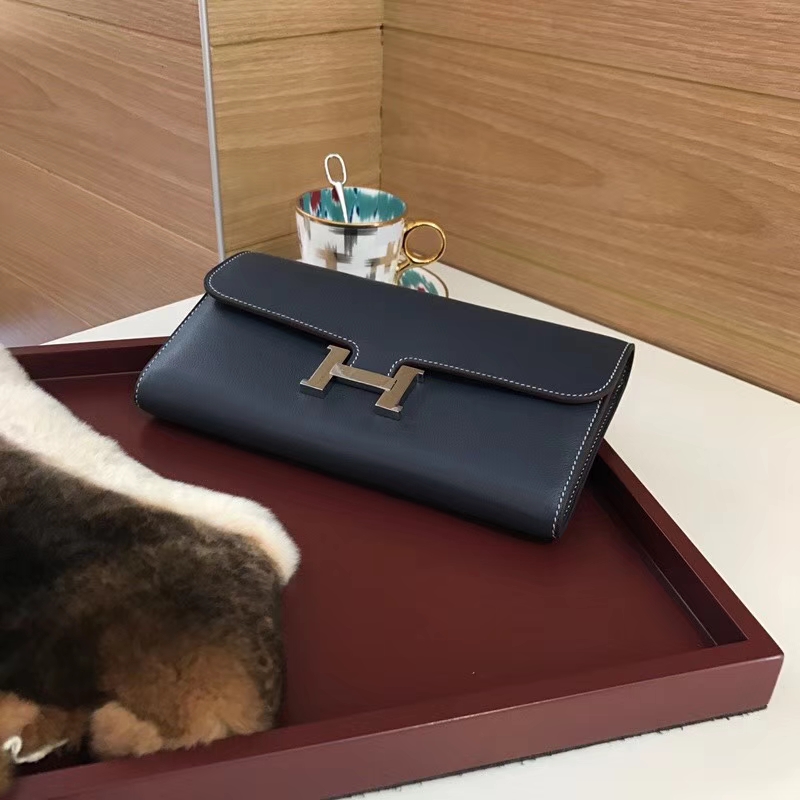 Constance 长款H扣钱包 HERMES 爱马仕 BLACK 黑色