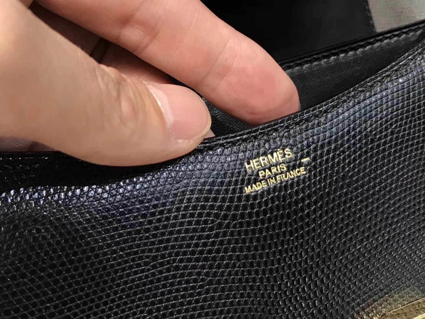 Hermes 爱马仕 空姐包 Constance 蜥蜴皮89 Nior 黑色 定制15-20天发货 配全套专柜原版包装