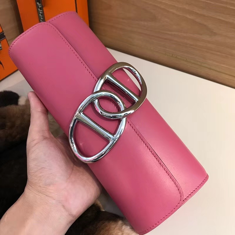 Egee Clutch 猪鼻子手拿包 8w 新唇膏粉 新玫瑰粉 rose azalee HERMES 爱马仕 配全套专柜原版包装 全球发售