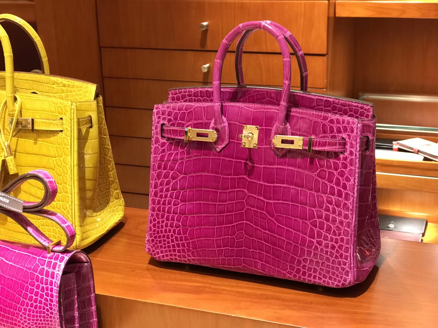 HERMES 爱马仕 铂金包 Birkin  J5 天方夜谭粉紫 Scheherazade 金扣