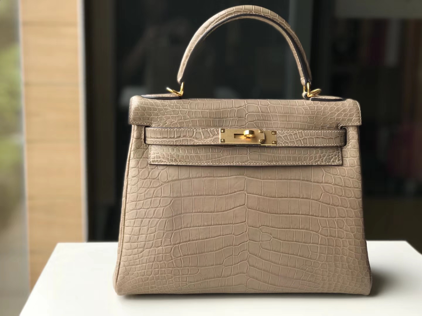 HERMES 爱马仕 Kelly 25CM 金扣 s2 风衣灰 trench 全球发售