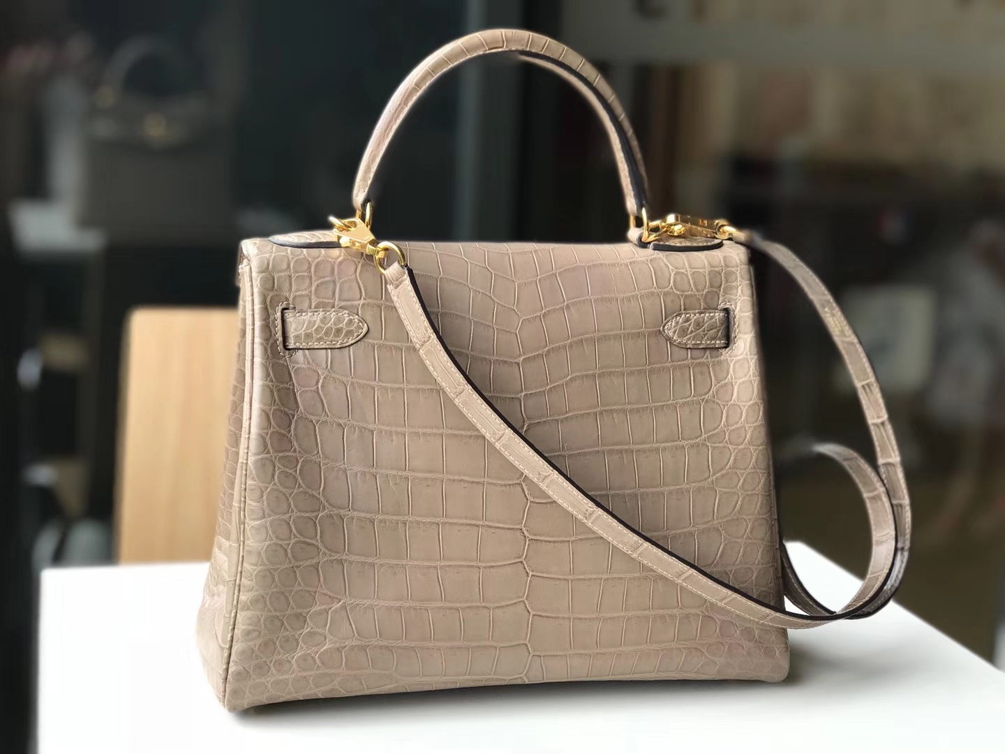 HERMES 爱马仕 Kelly 25CM 金扣 s2 风衣灰 trench 全球发售