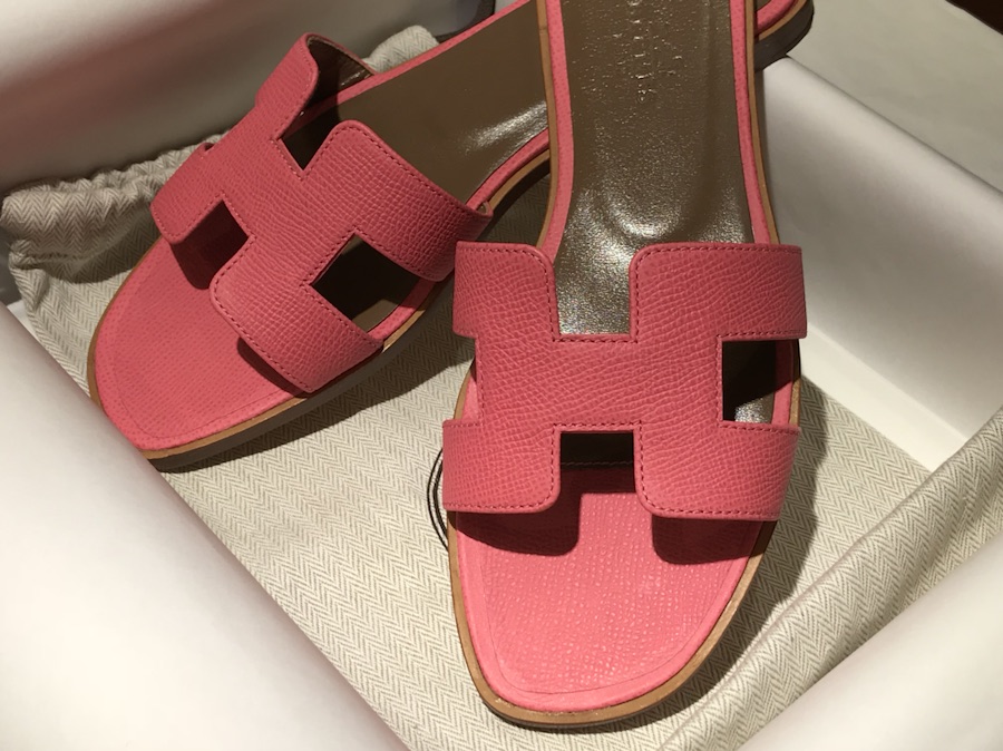 Hermes 经典款拖鞋  高端订制  独家品质  唇膏粉 H女拖