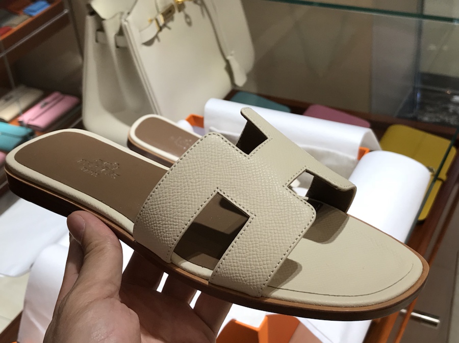 Hermes 经典款拖鞋 高端订制 奶昔白 独家品质 