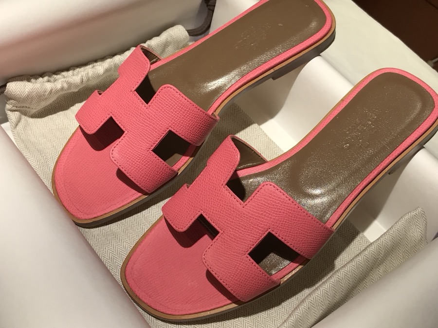 Hermes 经典款拖鞋  高端订制  独家品质  唇膏粉 H女拖