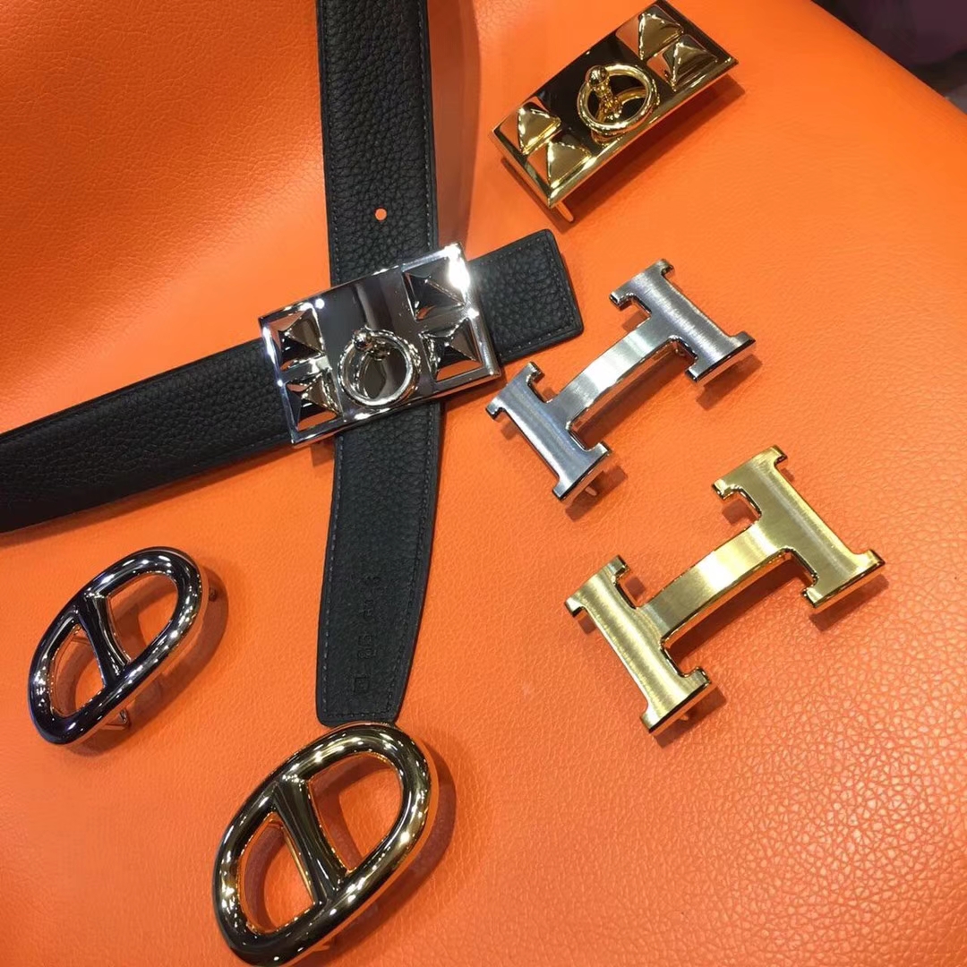 广州白云皮具城 HERMES 爱马仕定制 送礼 最佳 扣头 皮带随便搭