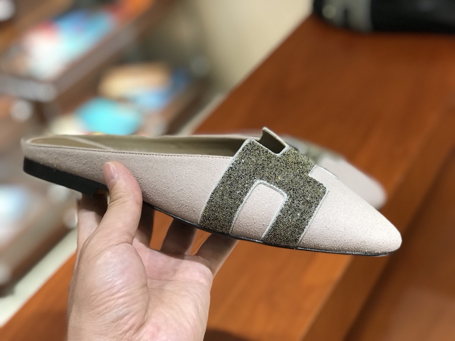 秋冬新款麂皮 Chamois Leather女士平底鞋 粉色 高端订制