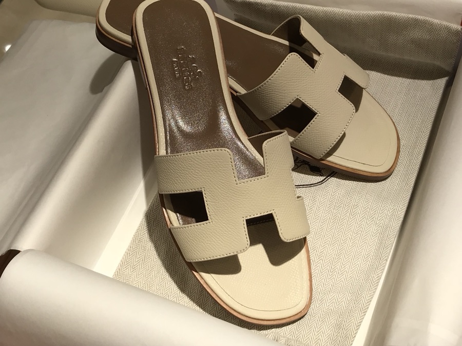 Hermes 经典款拖鞋 高端订制 奶昔白 独家品质 