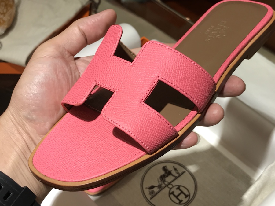 Hermes 经典款拖鞋  高端订制  独家品质  唇膏粉 H女拖