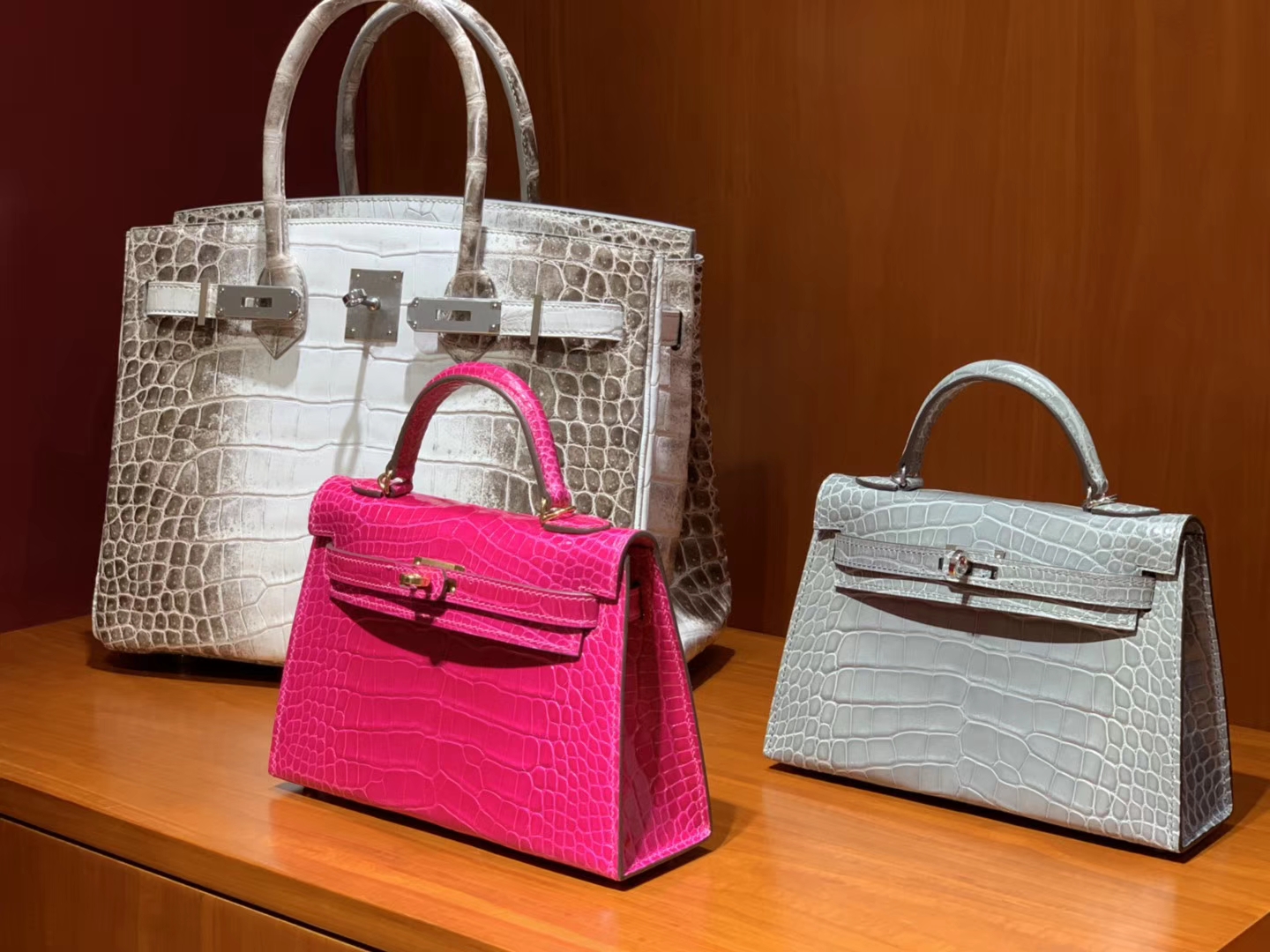 HERMES 爱马仕 Mini Kelly 22cm 二代 手拎包 鳄鱼皮 天方夜谭紫