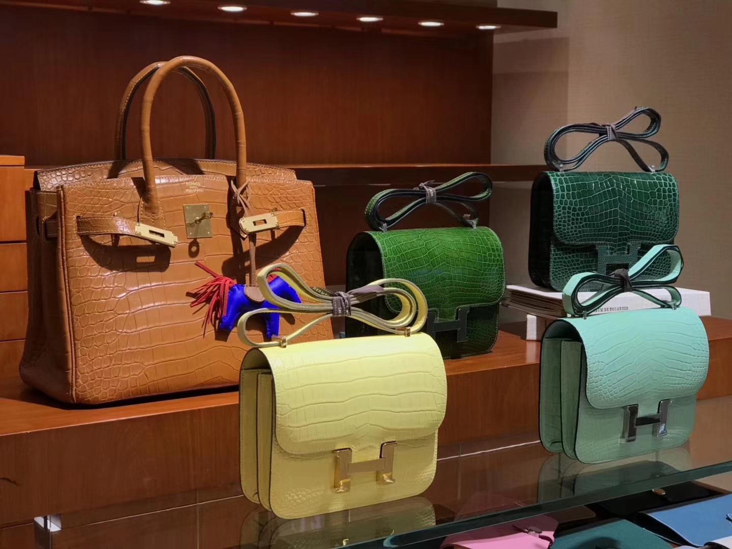 HERMES 爱马仕 Constance 19CM 草绿/祖母绿/薄荷绿/柠檬黄 配全套专柜原版包装