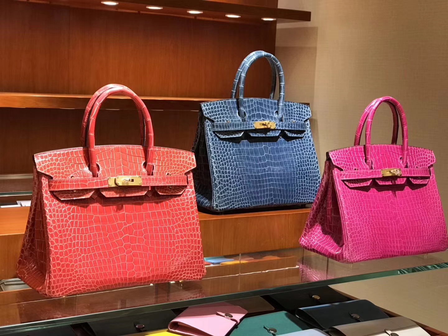 HERMES 爱马仕 Birkin 25CM 30cm 鳄鱼皮 糖果粉/玛瑙兰/爱马仕红