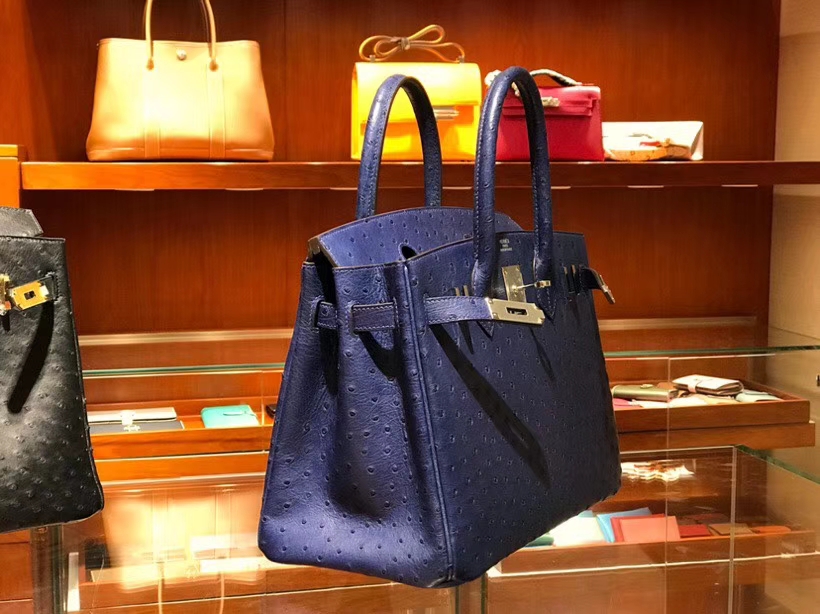 HERMES 爱马仕 铂金包 Birkin 30cm 玛尔塔兰 7T 金银扣都可以定制 配全套专柜原版包装