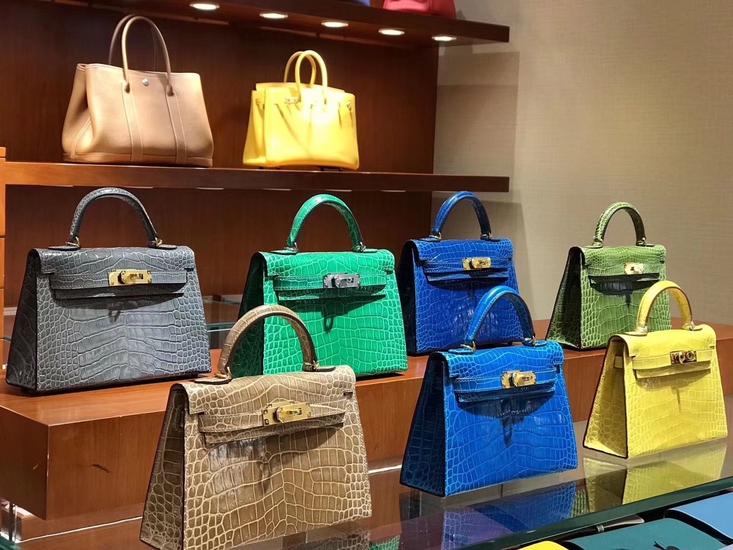 HERMES 爱马仕 MiniKelly 2 翡翠绿/小鸡黄/杏色/橄榄绿/水妖蓝/电光蓝/锡器灰 配全套专柜原版包装