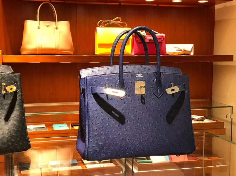 HERMES 爱马仕 铂金包 Birkin 30cm 玛尔塔兰 7T 金银扣都可以定制 配全套专柜原版包装