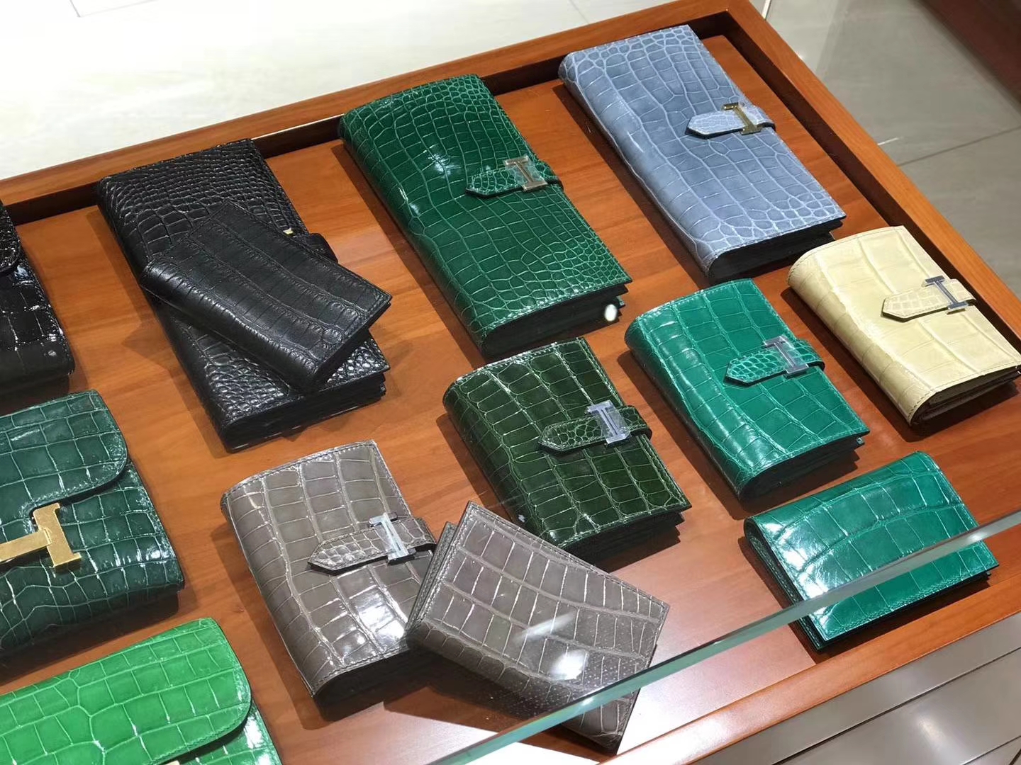 HERMES 爱马仕 鳄鱼皮钱包 Bearn 独一无二 正品打版 业内好货