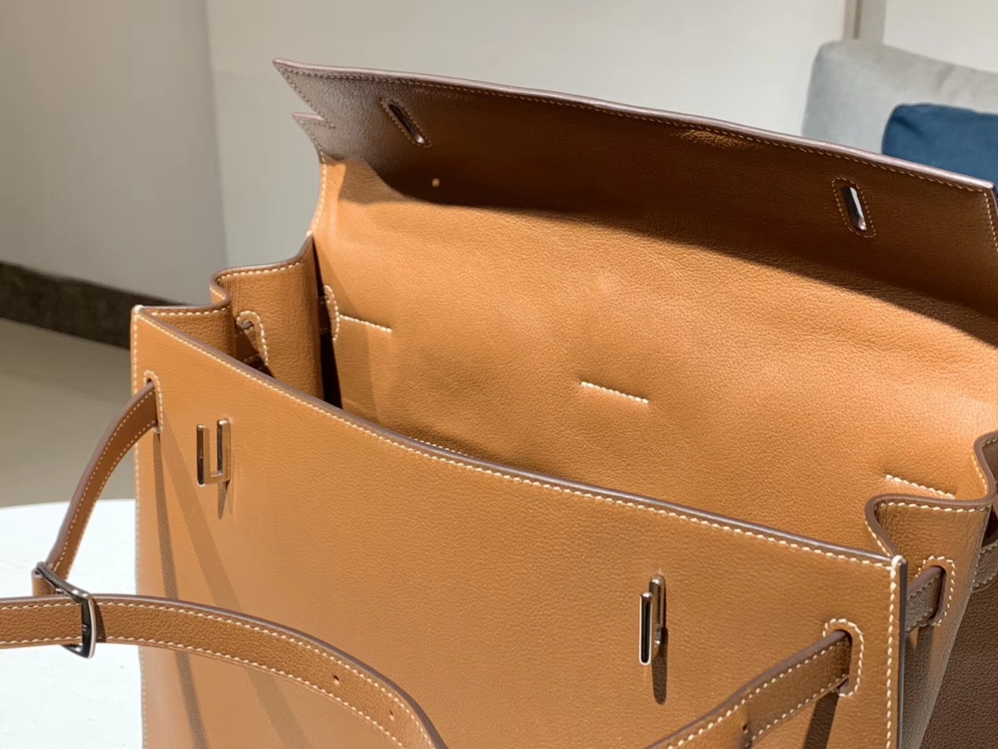HERMES 爱马仕 Kellyfalt 金棕色 CK37 配全套专柜原版包装 现货系列