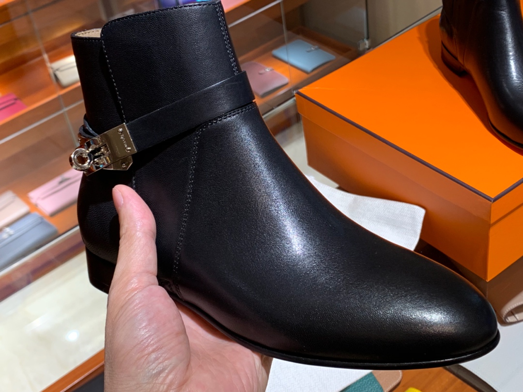 爱马仕neo靴  kelly短靴 意大利树羔皮底  纯手工缝制工艺 羊皮 35～41 正常码数